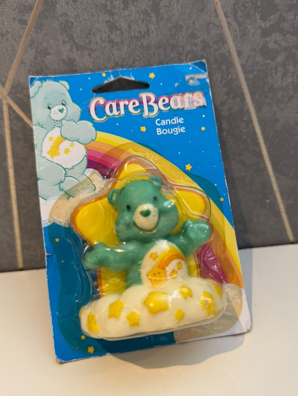 Vintage 2005 Carebear Wish Bear Star Candle🌠